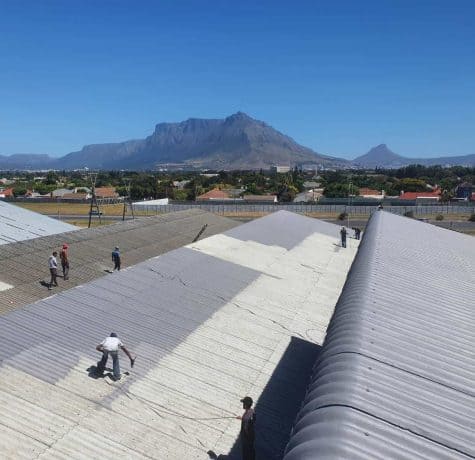 asbestos factory roof sealing encapsulation